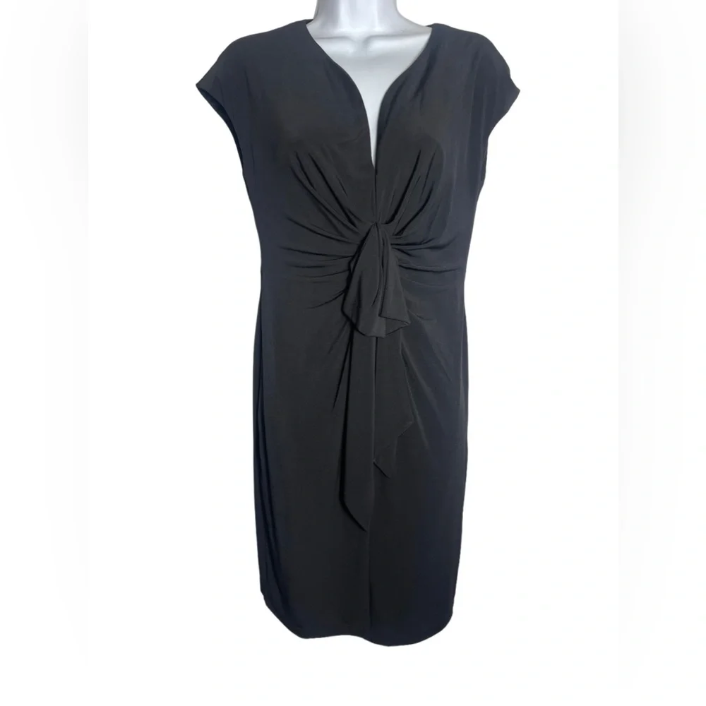 Donna Ricco dress size 6 simple black dress for career or evening wear 🖤 - Picture 1 of 5